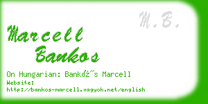 marcell bankos business card